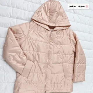 نمای کامل کاپشن صورتی روشن